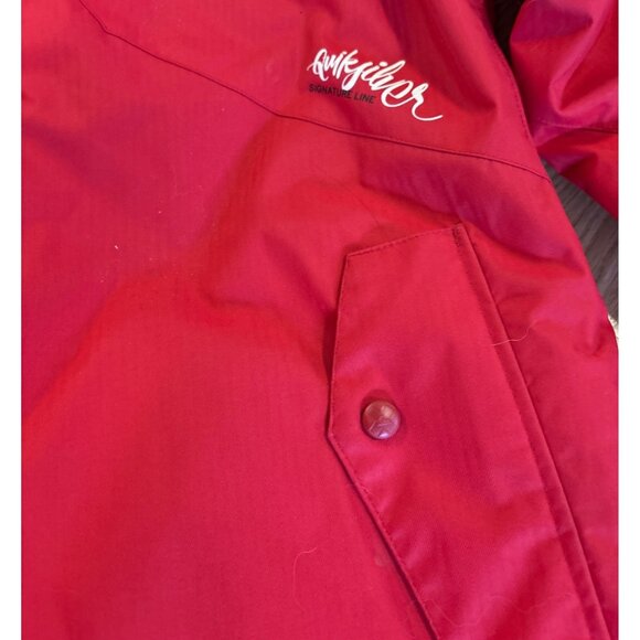 Quiksilver Jakob Wilhelmson Coat Snow Boarding Jacket Signature Line Red Winter - Picture 2 of 12